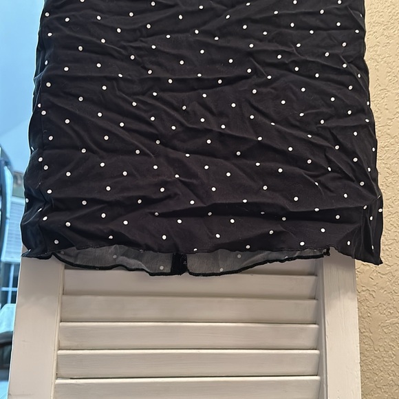 NEVER WORN Navy polka dot Midi skirt- size XS! - Picture 3 of 5
